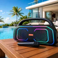 اسپیکر party box  با نور RGB