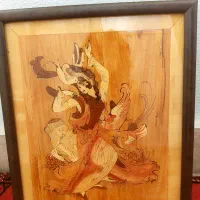 تابلو چوب ، حکاکی شده با دست