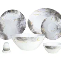 سرویس پارس اوپال ۲۸ پارچه طرح اسکای طوسی(آکبند)