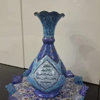 گلدان و دیوارکوب مینا کاری
