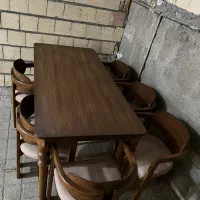 میز نهارخوری۶نفره کاملا نو