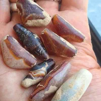 ۸قطعه مهره گبری اشکانی لول درشت و کیفی عتیقه