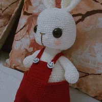 عروسک قلاب بافی خرگوش سیسمونی