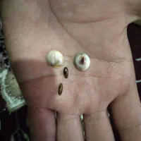 انگشتر باباقوری و عقیق  مهره کهنه فوق‌العاده