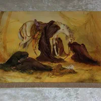 پرچم مخمل عزای محرم و صفر - مناسب هیئت حسینیه منزل
