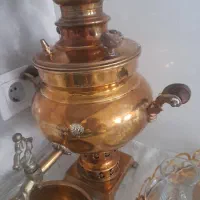 سماورزغالی برنجی مارک دار