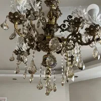 فروش لوازم خانه، مبل استیل سلطنتی ست لوستر ساعت