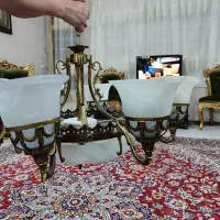 لوستر 8شاخه سنگی