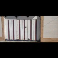 فروش. درب حیاط. اهنی. سه. لنگه