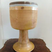 تنبک حلمی یک تکه قدیمی دهنه ۲۶ سالم