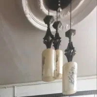 لوستر اشپزخونه کرم قهوه ای شیک بدون شکستکی