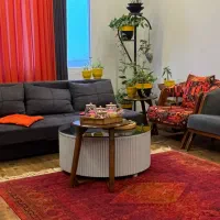 میل ۴نفره همراه تخت خوابشو ۲نفره