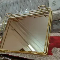 سینی پذیرایی آینه ای