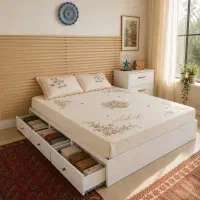 تخت باکسی کشودار دو نفره