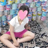 قوطی شیرخشک تمیز و سالم