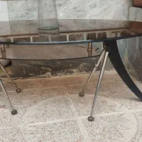میز عسلی شیشه ای