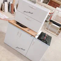 دو شعله گاز و کابینت سینک  GHAZ KOKER113