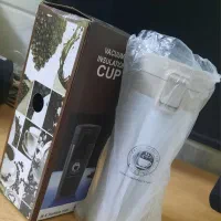 تراول ماگ استیل سفید