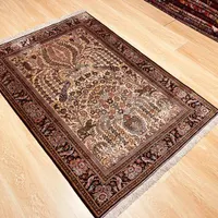 فرش ذرع نیم تمام ابریشم قم|فرش|تهران, سلسبیل|دیوار