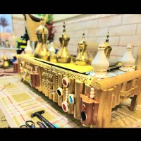 منقل دست ساز سنتی طرح چوب اصل