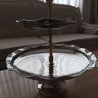 شیرینی خوری دو طبقه مسی شیک