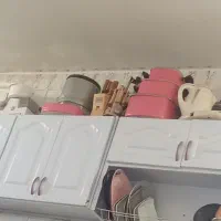 قابلمه صورتی تفلون 4عدد