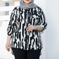 شومیز الیزه خنک سایزبزرگ 3رنگ جذاب