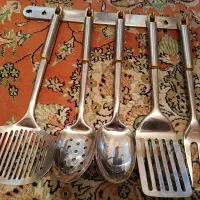 سرویس کفگیر ملاقه استیل مارک inox قدیمی