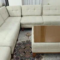 مبل ال کرم رنگ سالم
