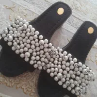 صندل مروارید دوزی شده