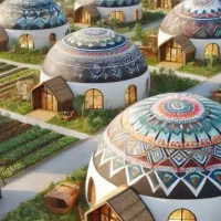 گنبد بتنی یکپارچه مناسب گردشکری و بوگردی و غیره