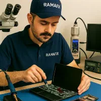 آموزش و کارورزی تعمیرات موبایل در کارگاه رامافیکس