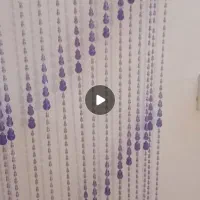 ریسه پرده کریستال بنفش