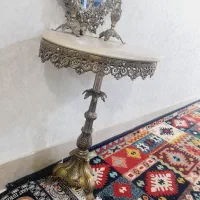میز وآینه شمعدان وساعت برنز