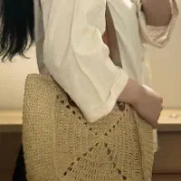 کیف  و کلاه زیبا ساحلی کاملا دست بافت رافیا