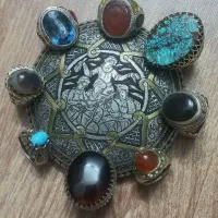 تعدادی انگشتر نقره کلکسیونی