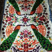 رو تختی مخمل قدیمی