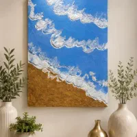 تابلو تکسچر برجسته ساحل