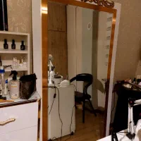 دو عدد آینه قدی ال ای دی دار در حد نو