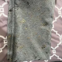 کاور کوسن پتینه رنگ طوسی طلاکوب