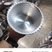 کاسه آبگوشتی روحی آلومینیومی چکشی طرح استیل
