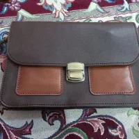 کیف اداری چرم طبیعی گاوی دست‌دوز نو نو