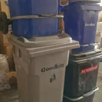 انواع سطل زباله چرخ‌دار گودبین، از  بزرگ  کوچک