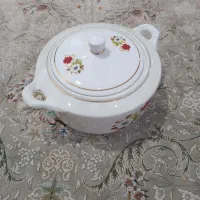 ظرف سوپ خوری مدل گل سرخی
