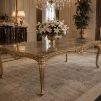 میز ناهارخوری ۸نفره استیل