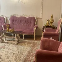 مبل استیل همراه میز غذا خوری