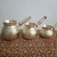 قهوه جوش برنجی مدل خمره‌ای