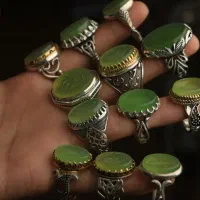 انگشتر مردانه عقیق کاهویی خاص ترین رنگ عقیق درمشهد