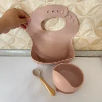 ست ظرف غذا کودک سیلیکونی نو