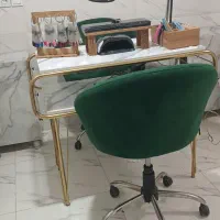 میز و صندلی ناخن و دستگاه آمبره